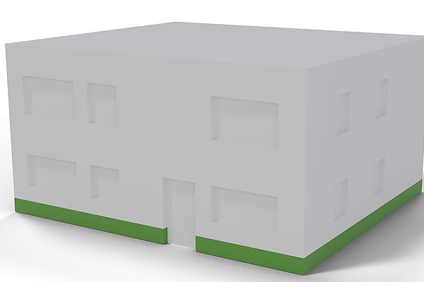 Sockel fassadengleich