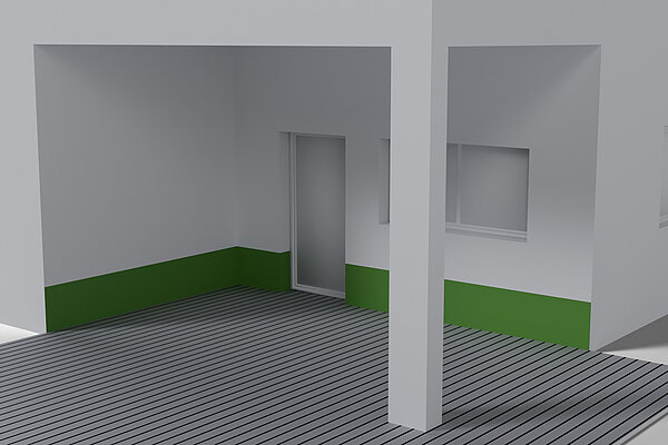 Sockel bei Terrassen